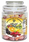 Assorted Fruit Shaped Candies - Modern Jar