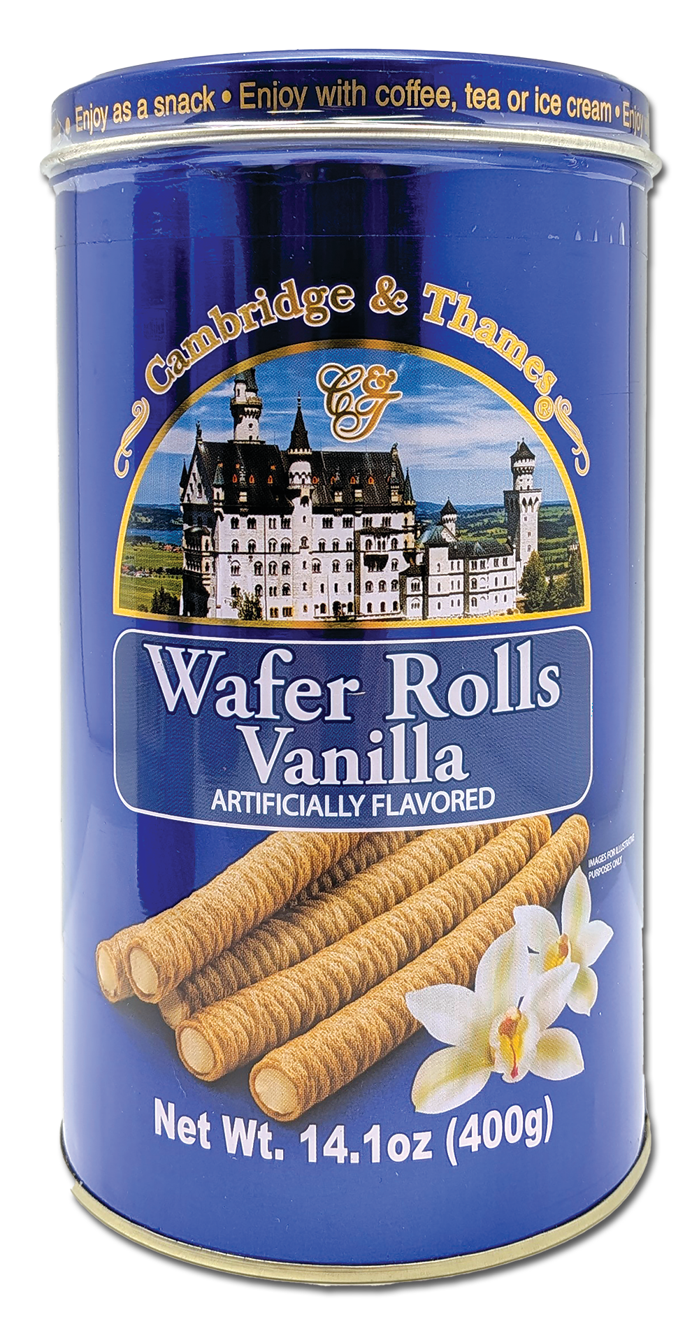 Vanilla Flavored Cream Wafer Rolls