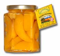 Sliced Peaches in