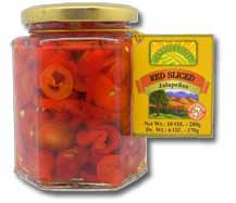 Red Sliced Jalapanos