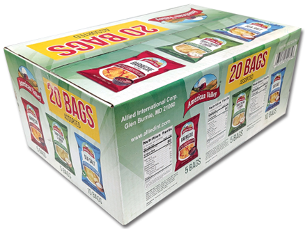 Assorted Potato Chips Display Box