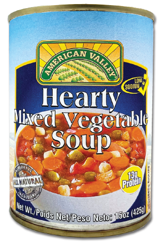 Hearty Mixed Vegetable Soup - Low Sodium