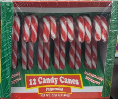Red & White Peppermint Candy Canes